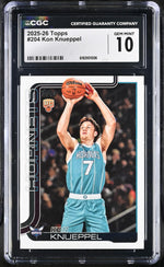 2025 Topps #204 Kon Knueppel CGC 10
