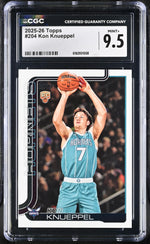 2025 Topps #204 Kon Knueppel CGC 9.5