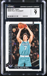 2025 Topps #204 Kon Knueppel Flagship CGC 9