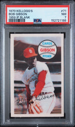 1970 Kellogg's Bob Gibson #71 /71 PSA 7