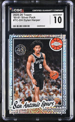 2025 Topps Chrome #TC-DH Dylan Harper '80-81 Silver Pack CGC 10