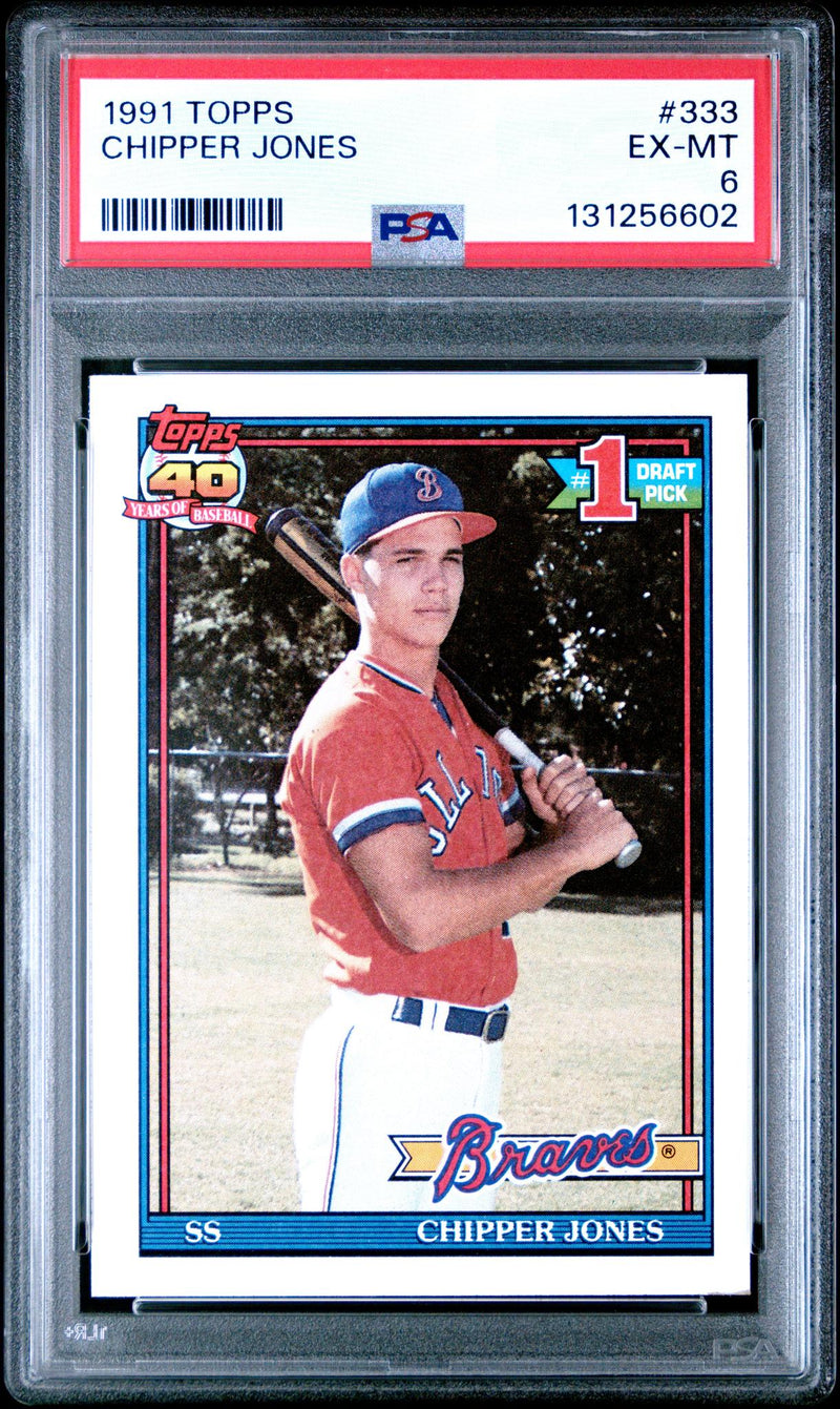 1991 Topps Chipper Jones #333 PSA 6