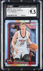 2025 Topps Chrome #270 Kasparas Jakucionis Prism Refractor CGC 9.5