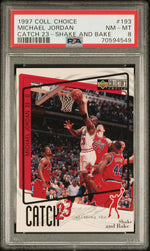 1997 Collector's Choice Catch 23 Shake and Bake Michael Jordan #193 PSA 8