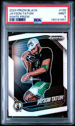 2024 Prizm Black Prizms White Jayson Tatum #139 /175 PSA 9