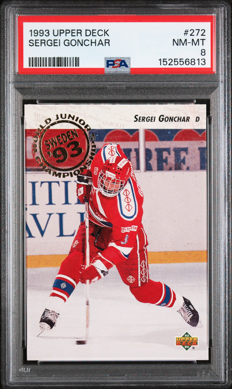 1993 Upper Deck World Junior Championships Sergei Gonchar #272 PSA 8