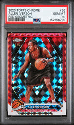 2023 Topps Chrome Red Geometric Allen Iverson #66 PSA 10