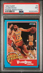 1990 Fleer Rookie Sensations Vlade Divac #9 PSA 7