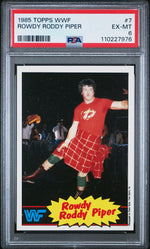 1985 Topps WWF Roddy Piper #7 PSA 6