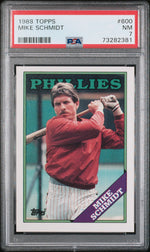 1988 Topps Mike Schmidt #600 PSA 7