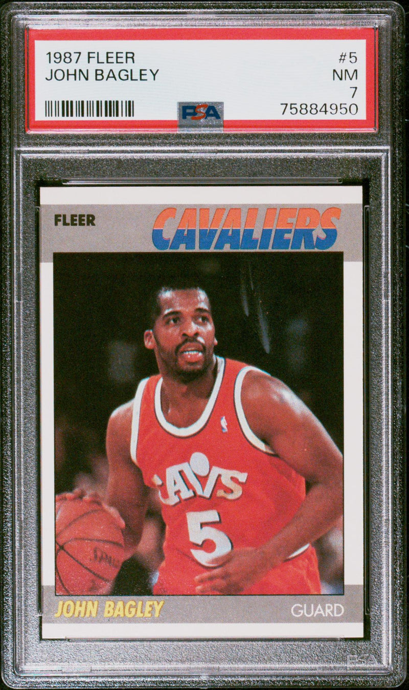 1987 Fleer John Bagley #5 PSA 7
