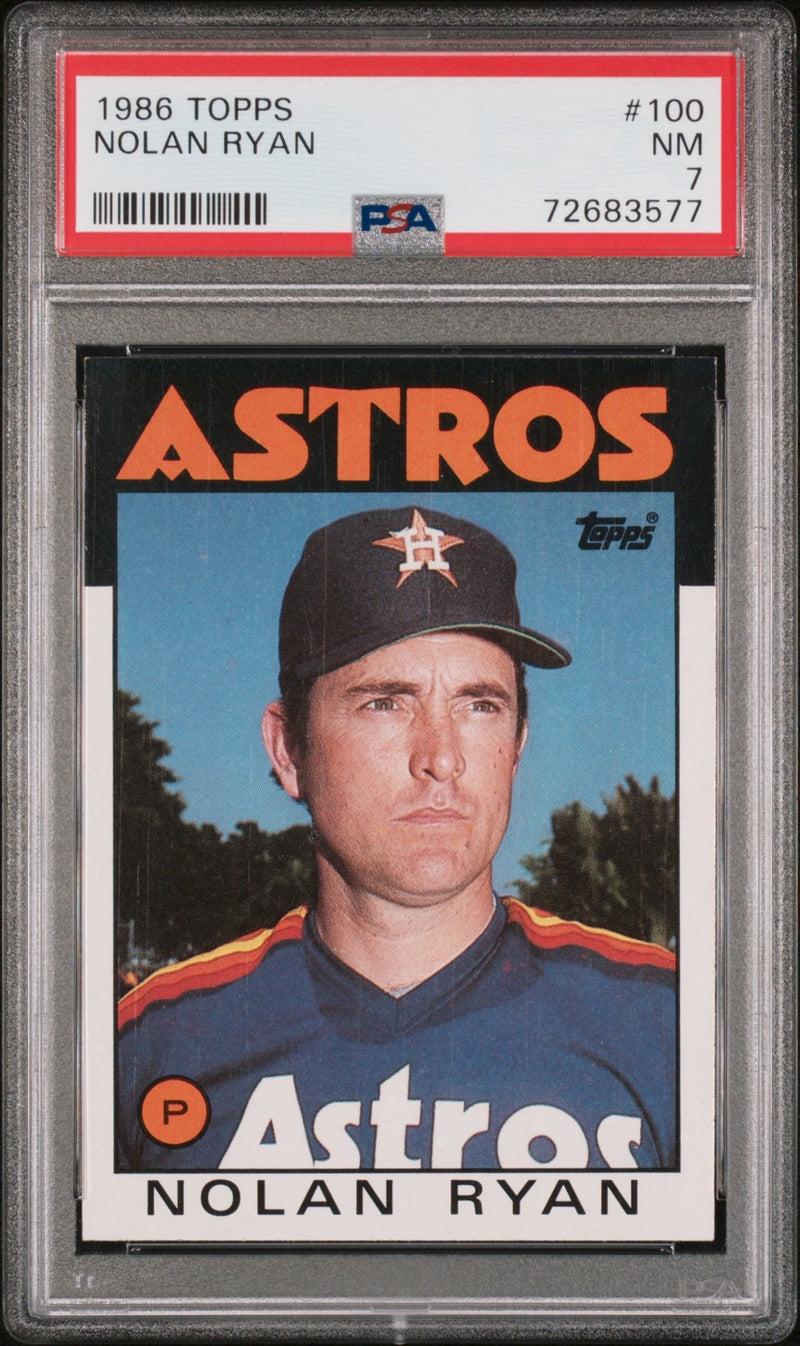 1986 Topps Nolan Ryan #100 PSA 7