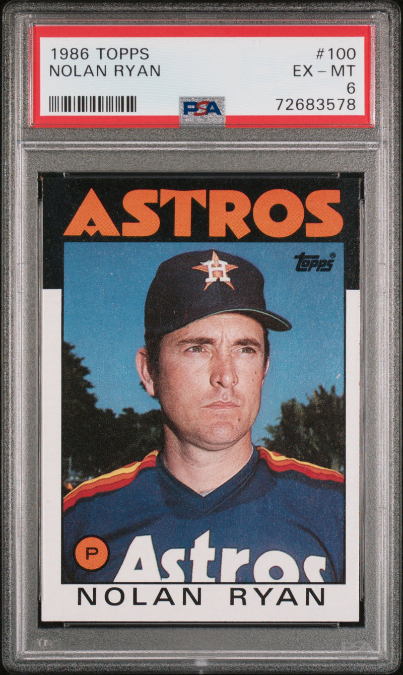 1986 Topps Nolan Ryan #100 PSA 6