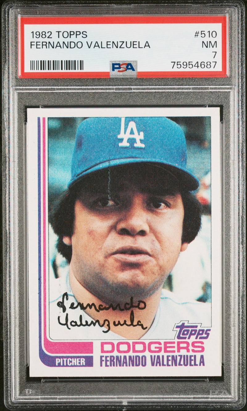 1982 Topps Fernando Valenzuela #510 PSA 7