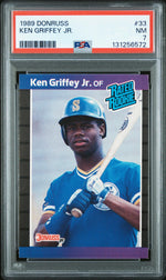 1989 Donruss Rated Rookie Ken Griffey Jr. #33 PSA 7