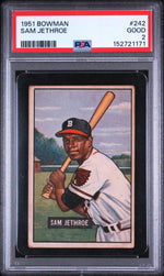 1951 Bowman Sam Jethroe #242 PSA 2