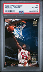 1993 Stadium Club Michael Jordan #1 PSA 6
