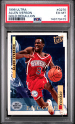 1996 Ultra Gold Medallion Allen Iverson #G270 PSA 6