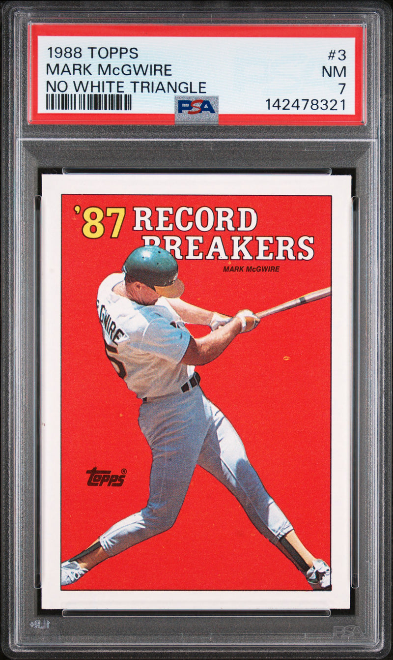 1988 Topps Mark Mcgwire #3 PSA 7