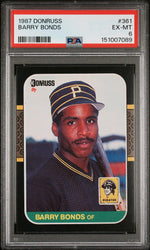 1987 Donruss Barry Bonds #361 PSA 6