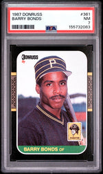 1987 Donruss Barry Bonds #361 PSA 7