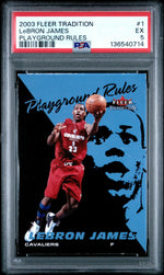 2003 Fleer Tradition Playground Rules LeBron James #1 PSA 5
