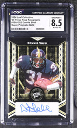2024 Press Pass Autographs #20A-DS2 Donnie Shell Auto CGC 8.5