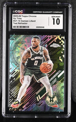 2025 Topps Chrome #GT-10 Damian Lillard Go Time CGC 10