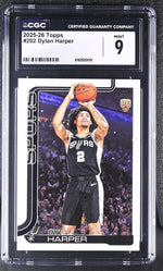 2025 Topps #202 Dylan Harper CGC 9
