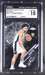 2025 Topps Chrome #GT-17 Dylan Harper Go Time CGC 10