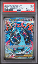 2025 Pokemon Black Star Promo Ultra Premium Collection Mega Charizard X Ex #023 PSA 9