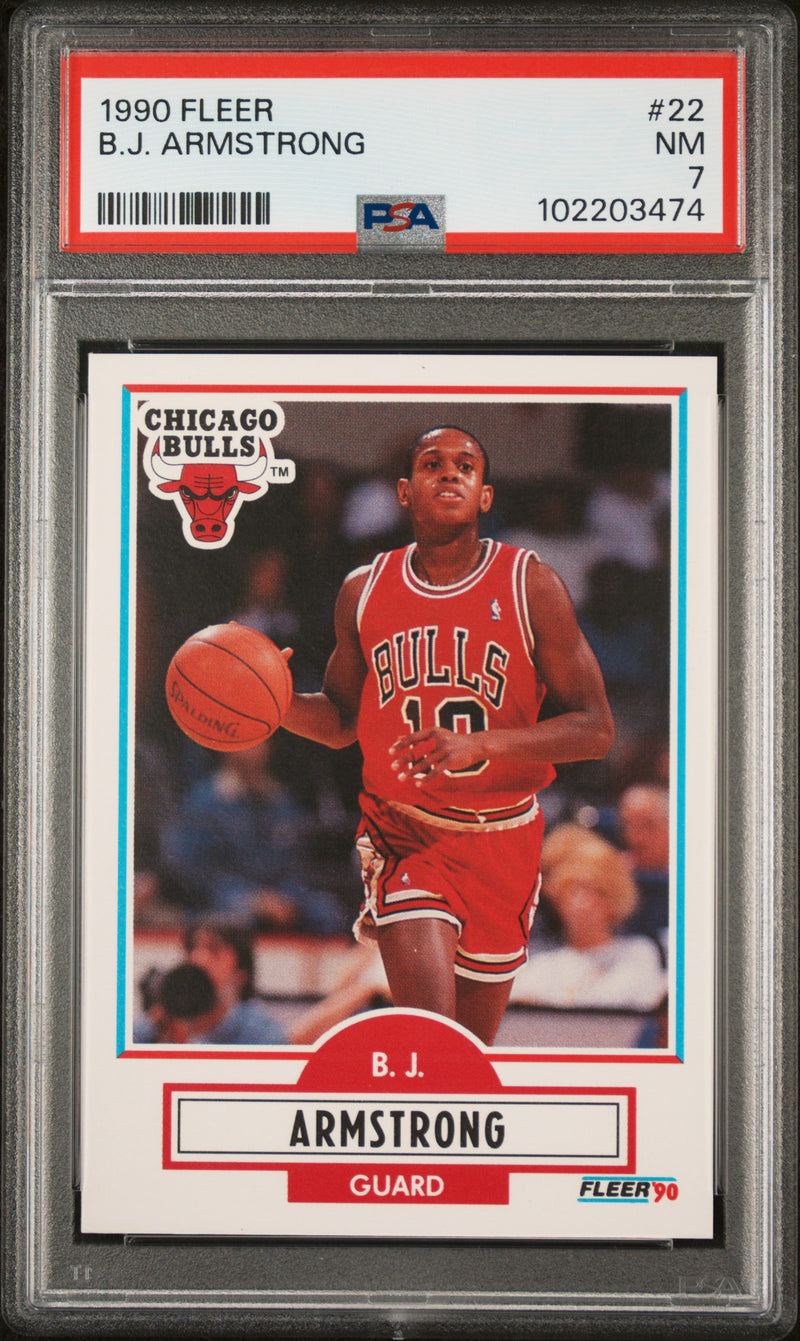 1990 Fleer B.J. Armstrong #22 PSA 7