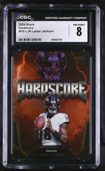 2024 Score #HS-LJN Lamar Jackson Hardscore CGC 8