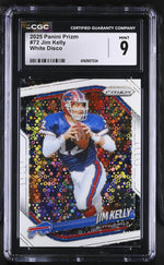 2025 Prizm #72 Jim Kelly White Disco CGC 9