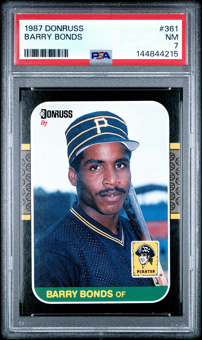 1987 Donruss Barry Bonds #361 PSA 7