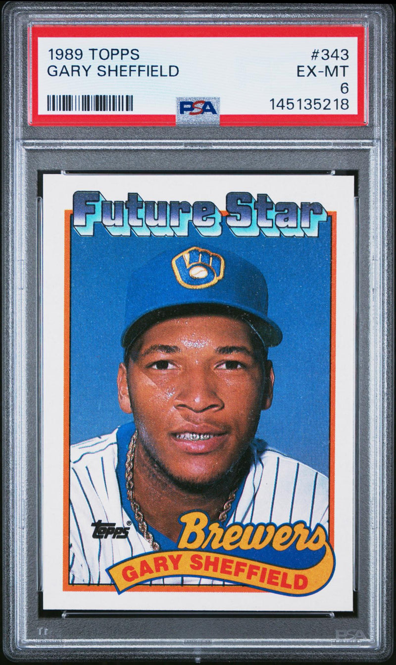 1989 Topps Gary Sheffield #343 PSA 6