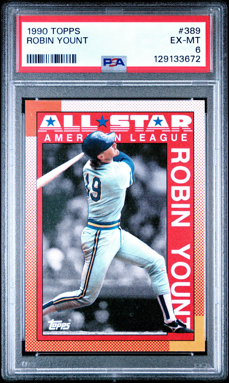 1990 Topps Robin Yount #389 PSA 6
