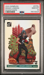 2022 Panini Donruss Downtown Drake London #DTDL PSA 10