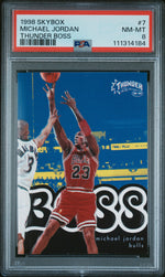 1998 Skybox Thunder Boss Michael Jordan #7 PSA 8