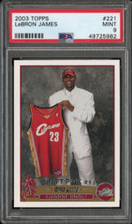 2003 Topps LeBron James #221 PSA 9
