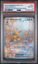 2023 Pokemon Scarlet and Violet 151 Special Illustration Rare Alakazam Ex #201 PSA 8