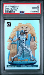 2024 Panini Donruss Downtown Sam Laporta #6 PSA 10