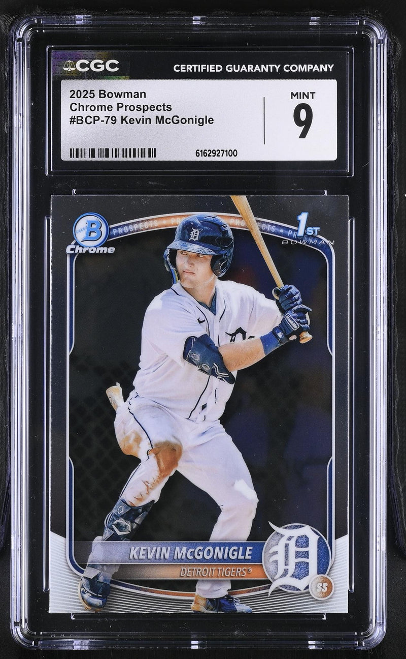 2025 Bowman #BCP-79 Kevin McGonigle Chrome Prospects CGC 9