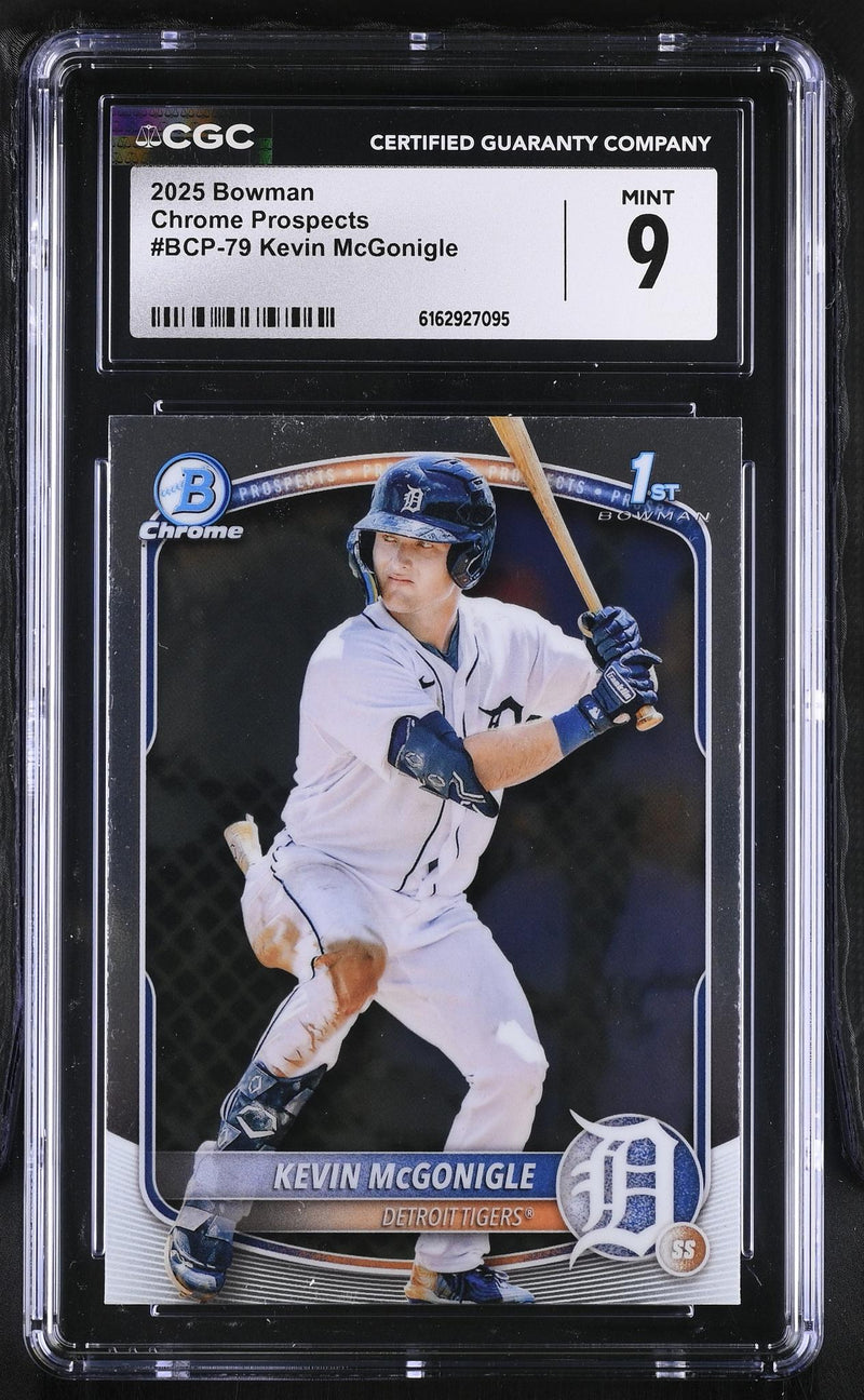 2025 Bowman #BCP-79 Kevin McGonigle Chrome Prospects CGC 9