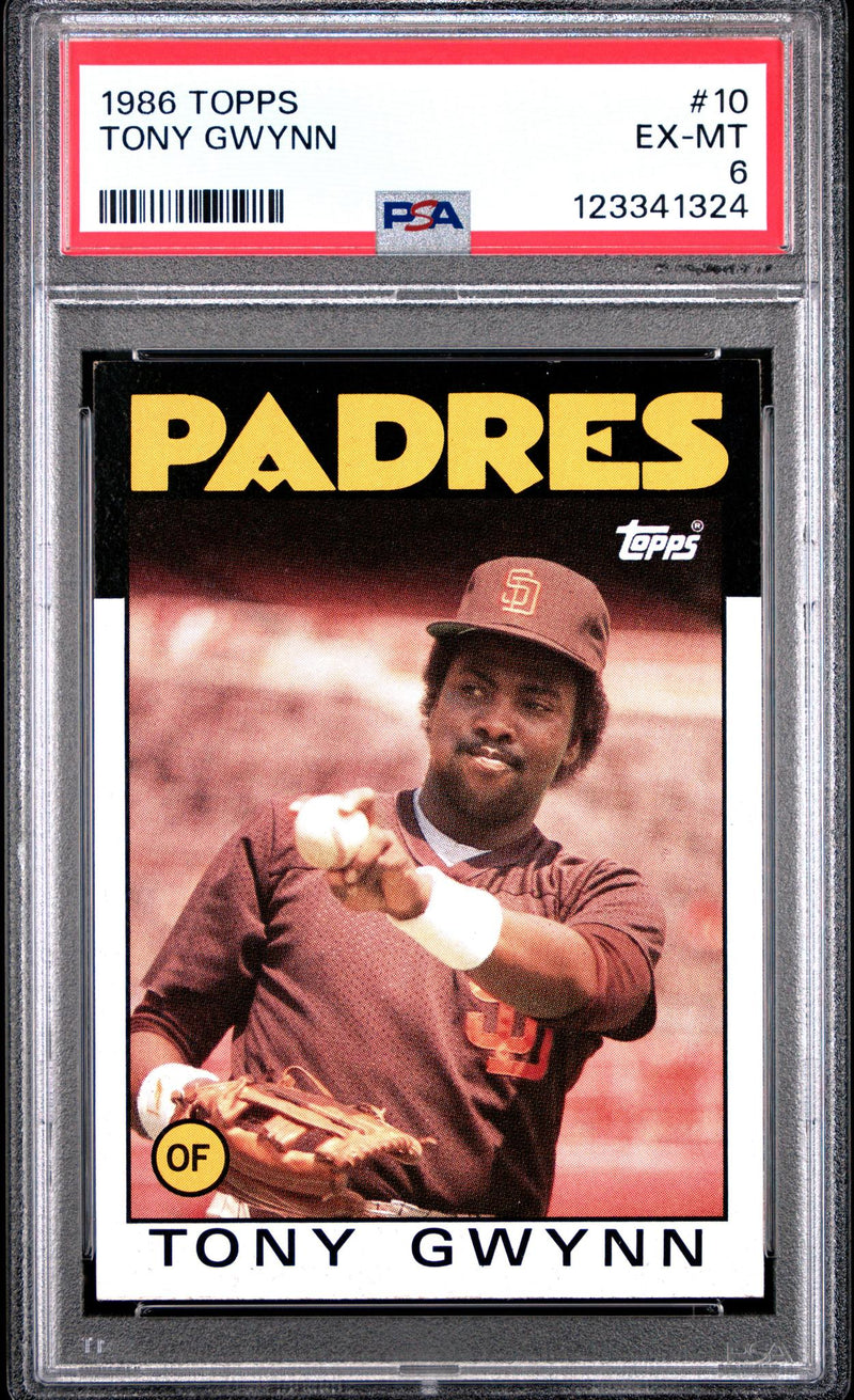 1986 Topps Tony Gwynn #10 PSA 6