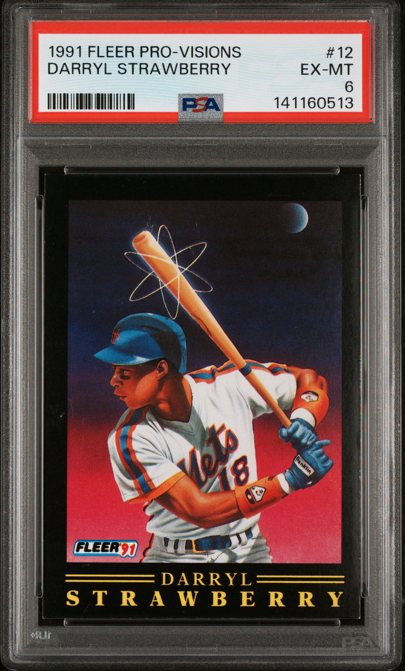 1991 Fleer Pro-Visions Darryl Strawberry #12 PSA 6