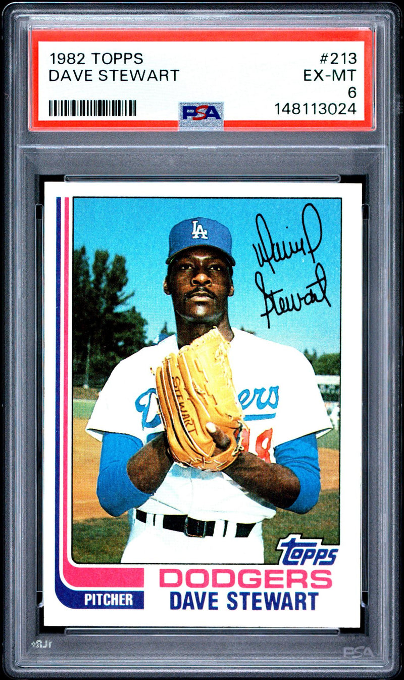 1982 Topps Dave Stewart #213 PSA 6