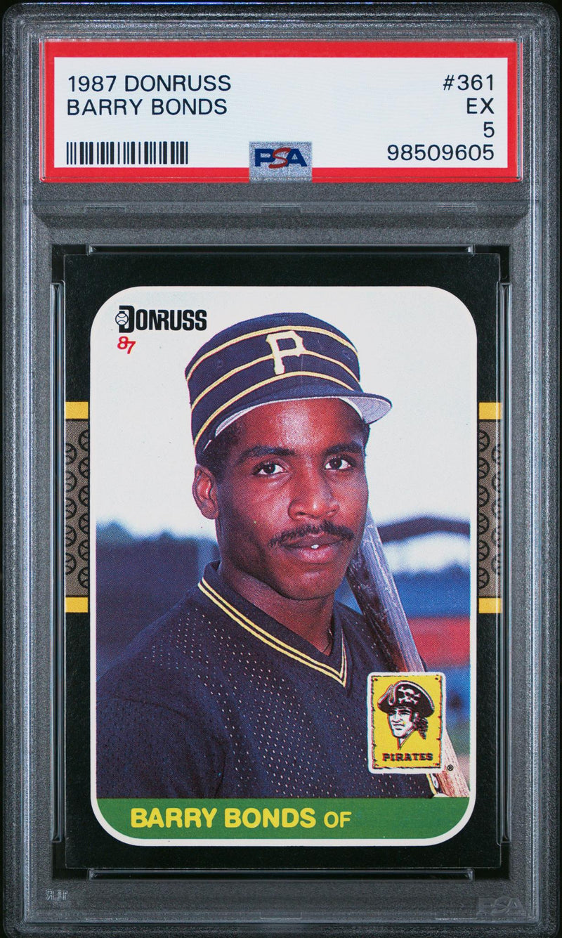 1987 Donruss Barry Bonds #361 PSA 5