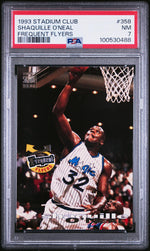 1993 Stadium Club Frequent Flyer Upgrades Shaquille O'Neal #358 PSA 7