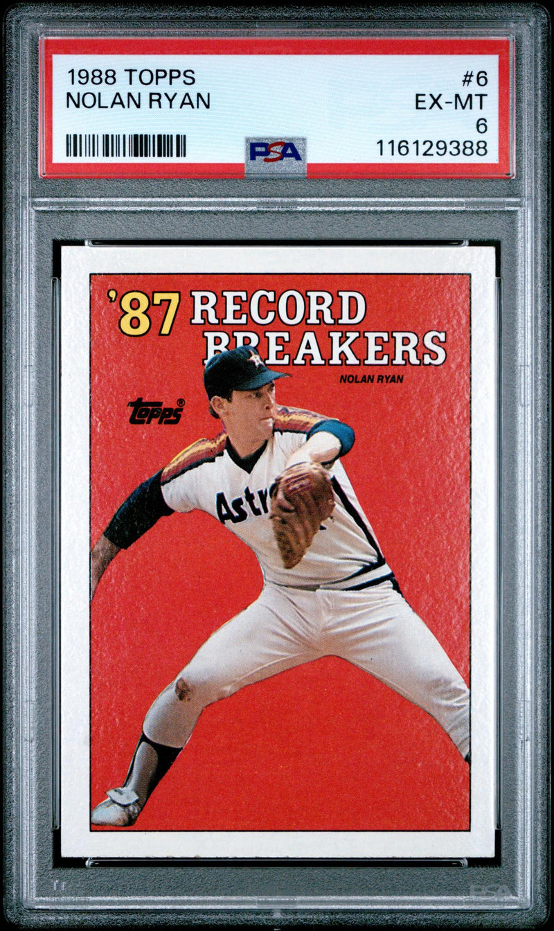1988 Topps Nolan Ryan #6 PSA 6